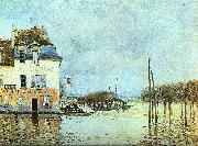 Alfred Sisley Flood at Pont-Marley France oil painting reproduction